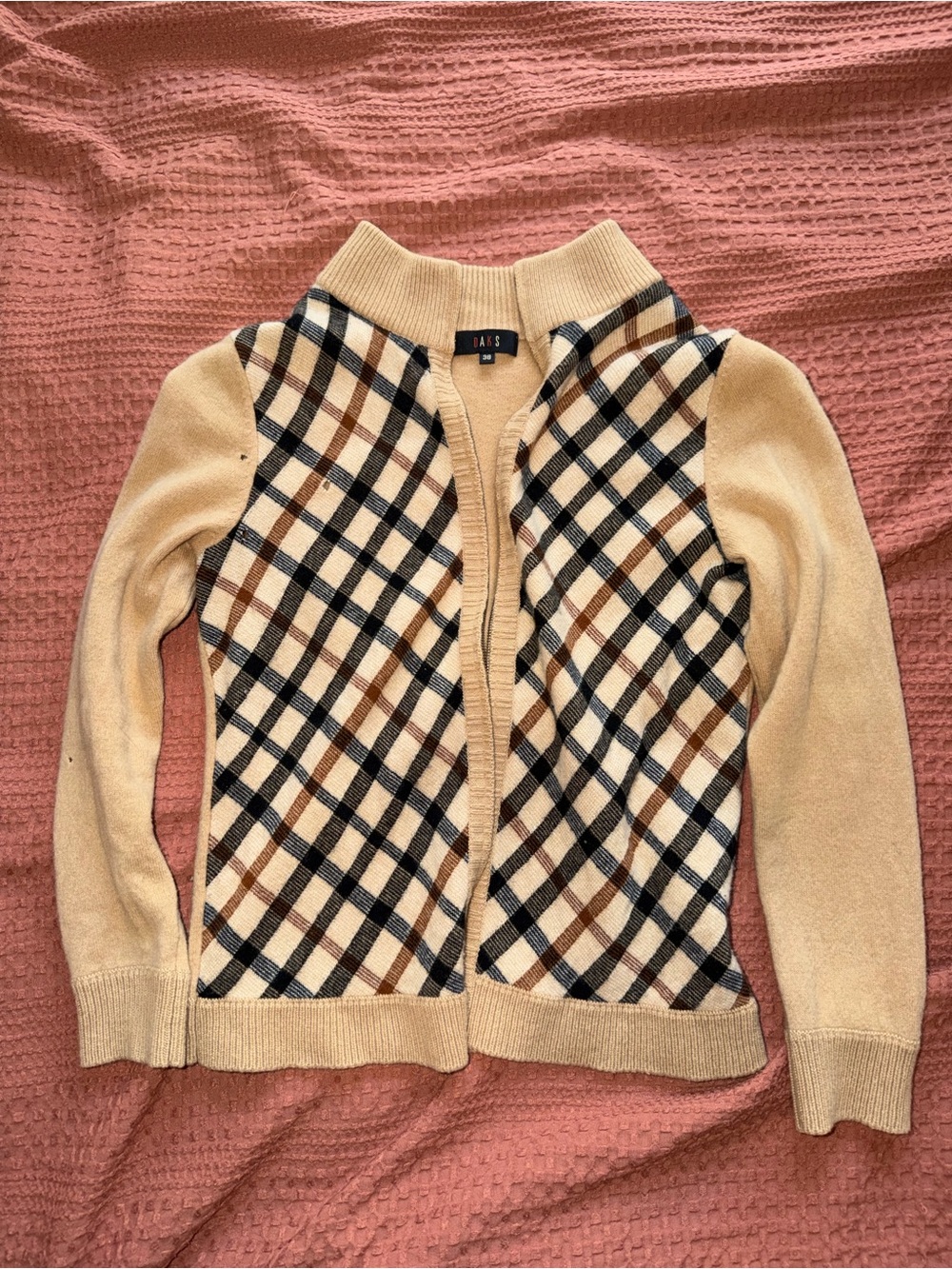 Vintage Daks Luxury House Check Sweater